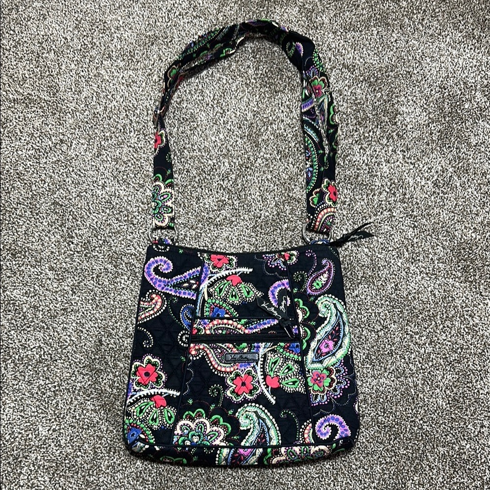 Vera Bradley Hipster Crossbody Bag retired Kiev Paisley pattern.